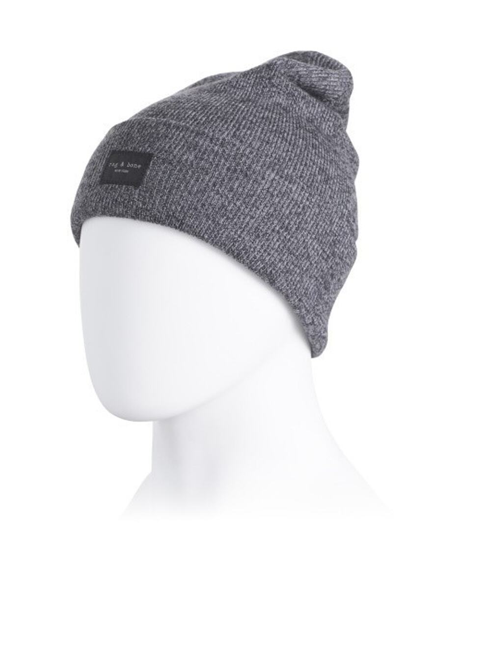 Rag & Bone Addison Wool Blend Beanie Olive Green Knit Winter Hat Unisex New